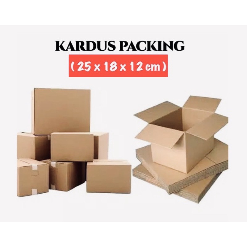 

KARDUS BOX PACKING UK.25 x 18 x 12 CM