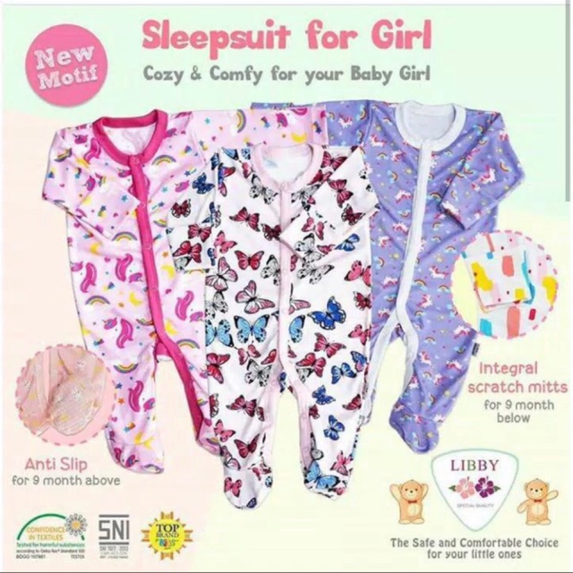 Baju jumsuit libby bayi