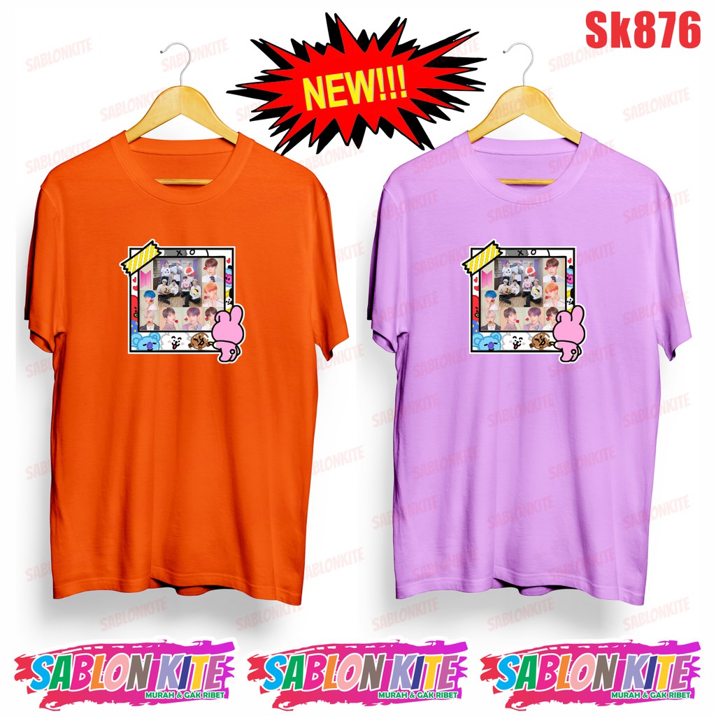 MURAH!!! KAOS KPOP FRAME CHOOKY RJ MANG TATA SHOOKY  SK876 UNISEX ADA 6 WARNA COMBED 30S