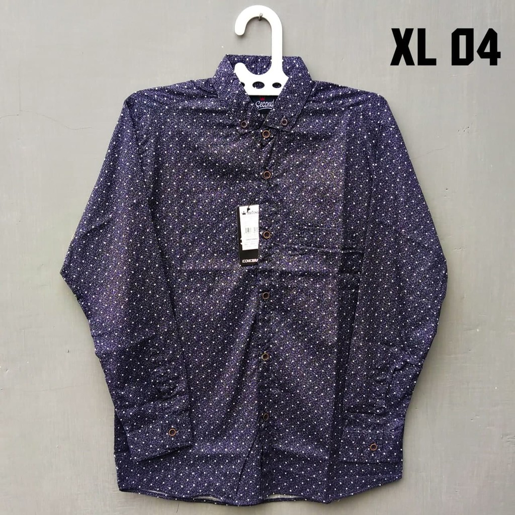 Kemeja pria panjang distro XL / hem bapak panjang / pria polos panjang / lengan panjang pria