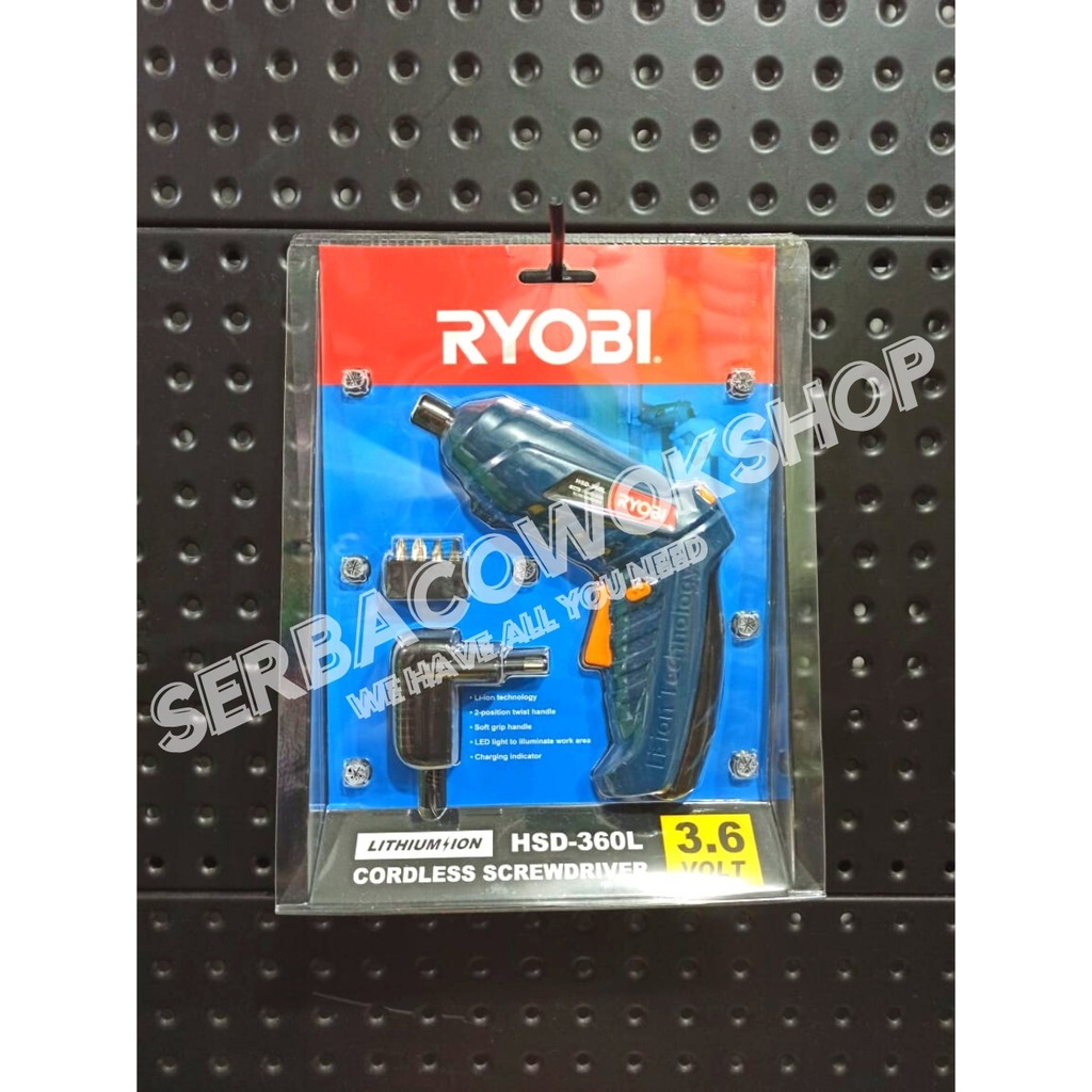 Ryobi Mesin Bor Obeng Baterai 3.6 V Cordless HSD-360L Screwdriver Charge Kyocera Khusus Area jawa