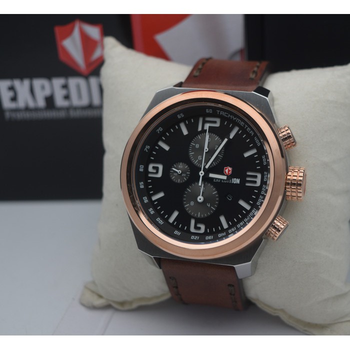 Expedition E6356 Silver Ring Rosegold, Jam Tangan Pria, Original