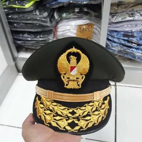 Topi Pet PDU TNI AD PATI ( Perwira Tinggi ) Original Ciputat