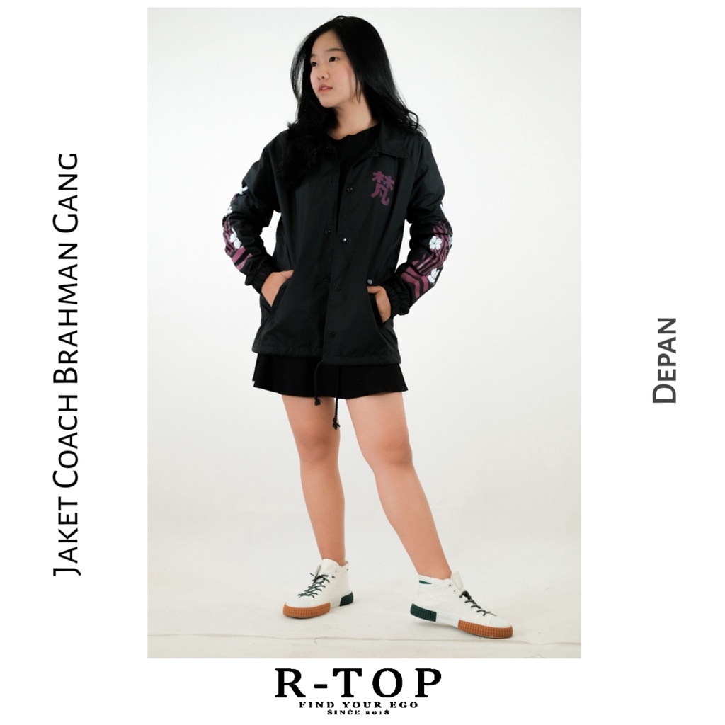 (R-TOP) Jaket Coach Anime Tokyo Revengers Brahman Gang Premium Available Size M L XL XXL