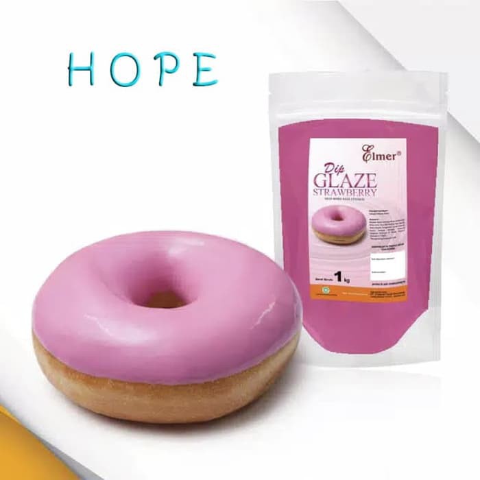 

Elmer Dip Glaze Strowberry 1Kg | original packing pabrik