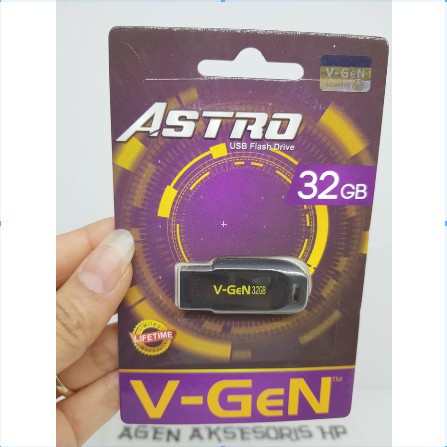 Flashdisk V-GEN ASTRO 8GB 32GB FULL ORIGINAL Flash Disk 29MBpS REAL