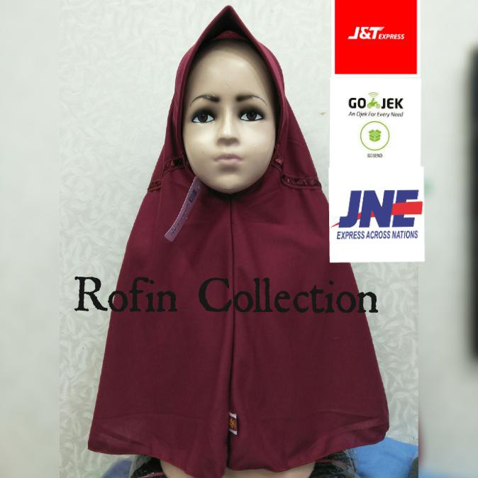 jilbab anak termurah Kerudung Anak Sekolah Sd-Smp||Jilbab Serut M - Navy ready stock