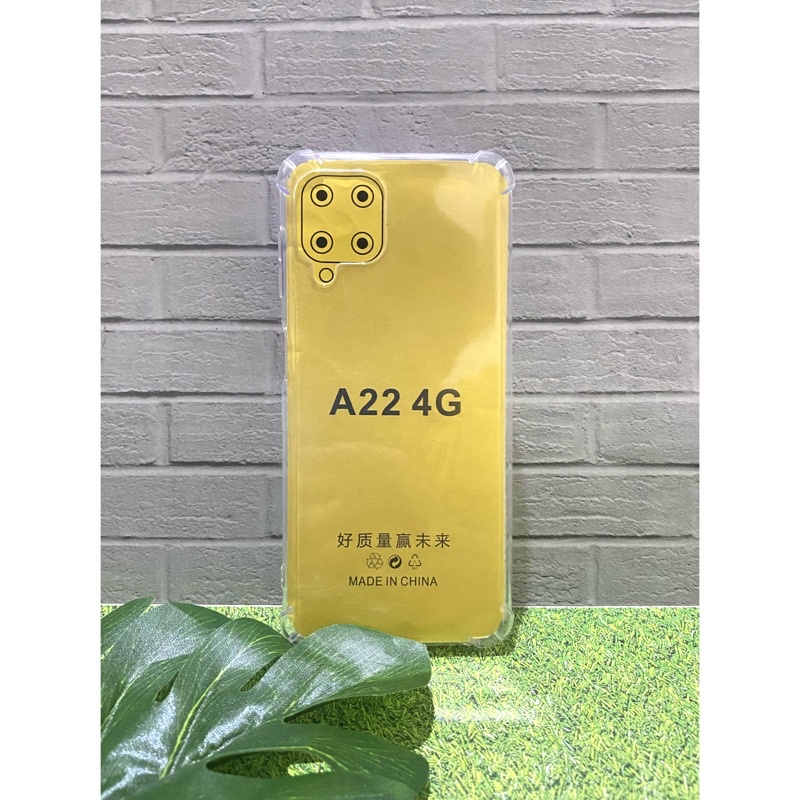 SAMSUNG A22 4G Anti Crack Soft Case Bening Lentur Anticrack Silikon Bahan Jelly