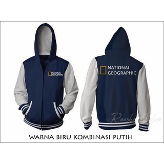 Jaket National Geographic BIG SIZE S M L XL XXL XXXL XXXXL XXXXXL / All Size /Hitam / Fleece Premium