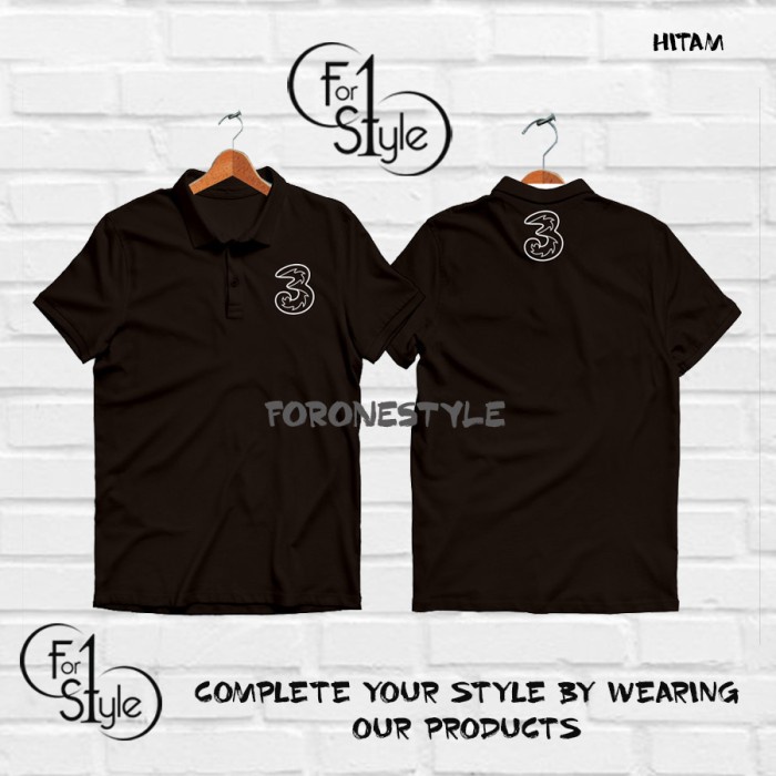 Polo Shirt Kaos Kerah TRI PROVIDER Logo Kaos Gadget - Polo CS TRI