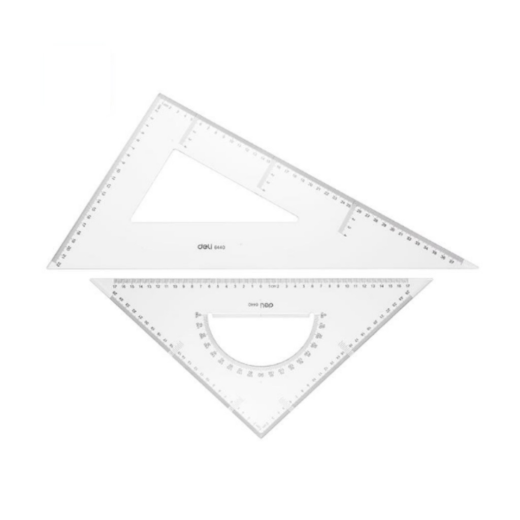 

Minicart Penggaris Segitiga 2 pcs 3 in 1 - Deli 6440