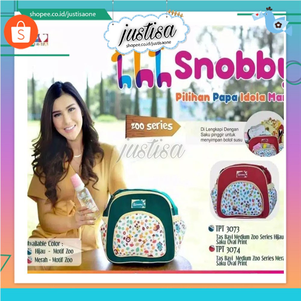 Promo !! Tas Bayi Medium ZOO SERIES Snobby TPT3073 + TPT3074 / Tas Bayi Medium