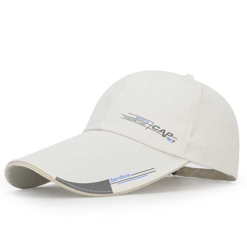 SportsC Topi Baseball Pria Outdoor Fashion Line Cap Long Visor