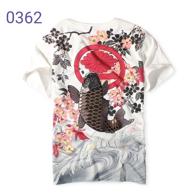 SK01 KAOS SUKAJAN IMPORT PRIA WANITA JEPANG KOREA HARAJUKU KOI ORIGINAL M-3XL JY19