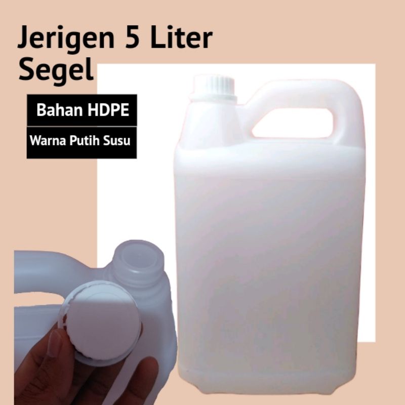 PROMO Jerigen 5 liter| Jerigen 5lt | Jerigen kosong 5 lt baru segel (isi 30)