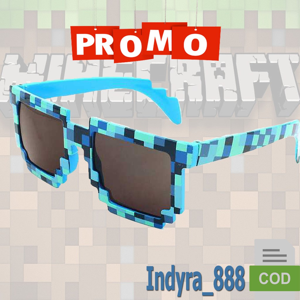 Kacamata Anak Minecraft Mosaics Model Fixel Minecraft