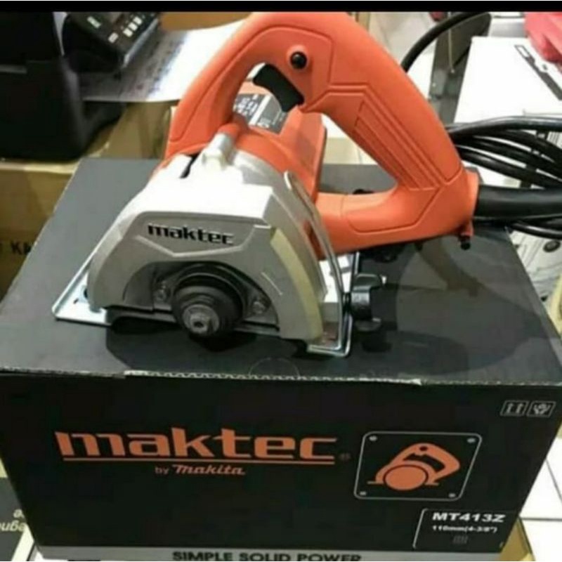Mesin potong keramik granit marmer 110mm merek MAKTEC MT4100