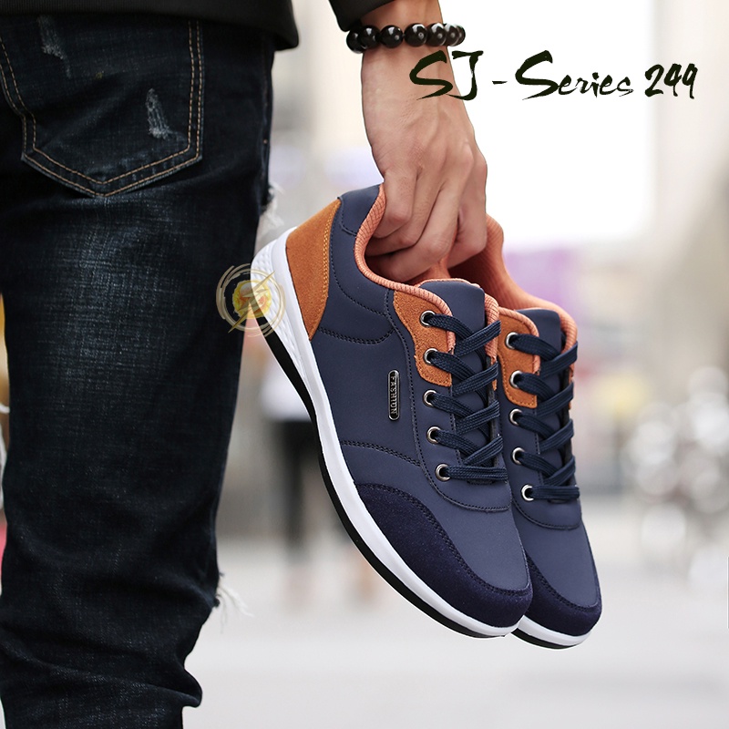 [MONA] (FREE BOX)  Sepatu Sneakers Pria Casual Trendy Kualitas Import Premium - 249