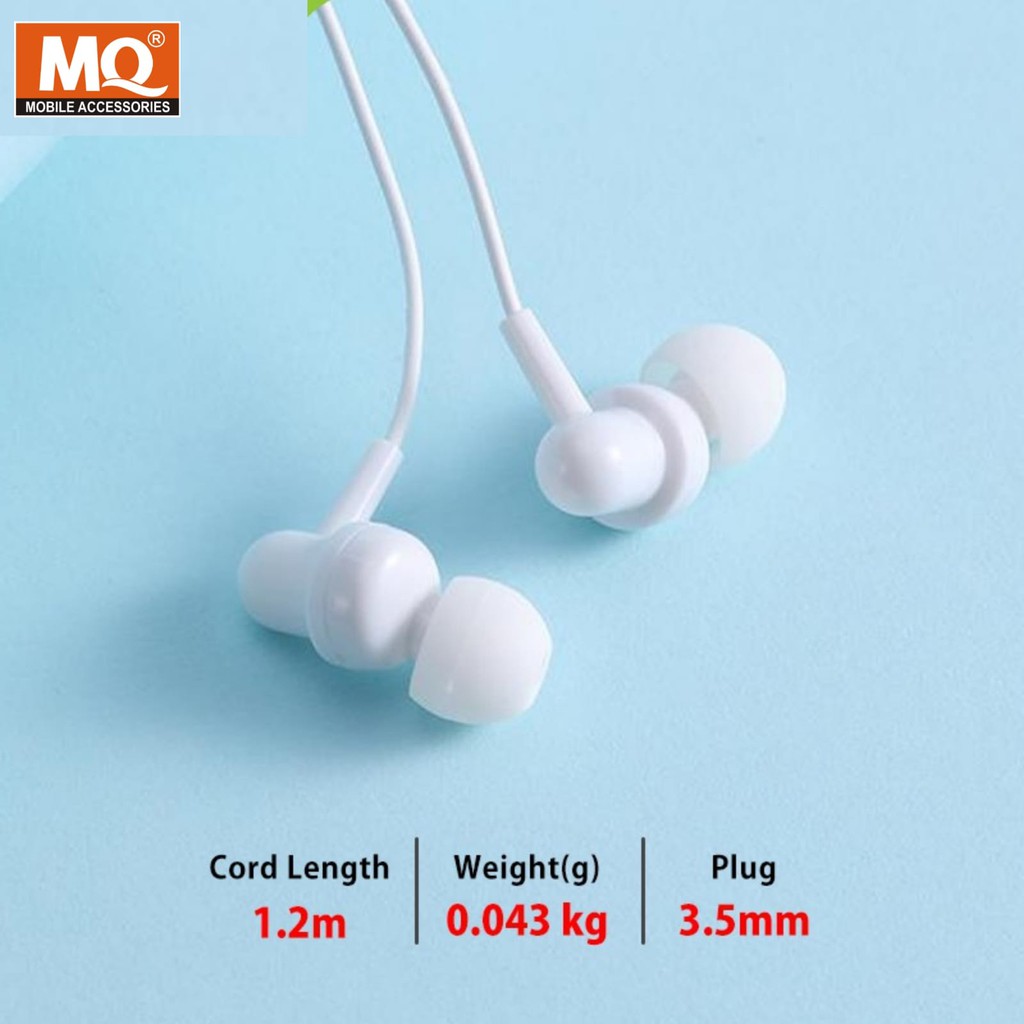 MQ Earphone Headset Handsfree Super Bass In-Ear HiFi dengan Mikropon MQ-127