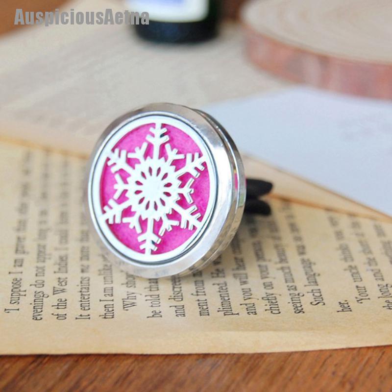Diffuser Aromaterapi Essential Oil Bahan Stainless Steel Untuk Ventilasi Ac Mobil-Snowflake