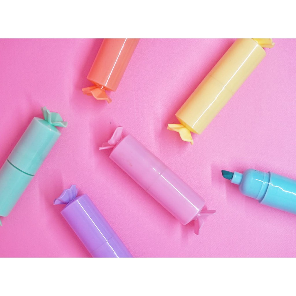 

PAKET STABILO PERMEN ISI 6 PCS HIGHLIGHTER WARNA WARNI PASTEL MURAH KUNING HIJAU ORANGE ALAT TULIS