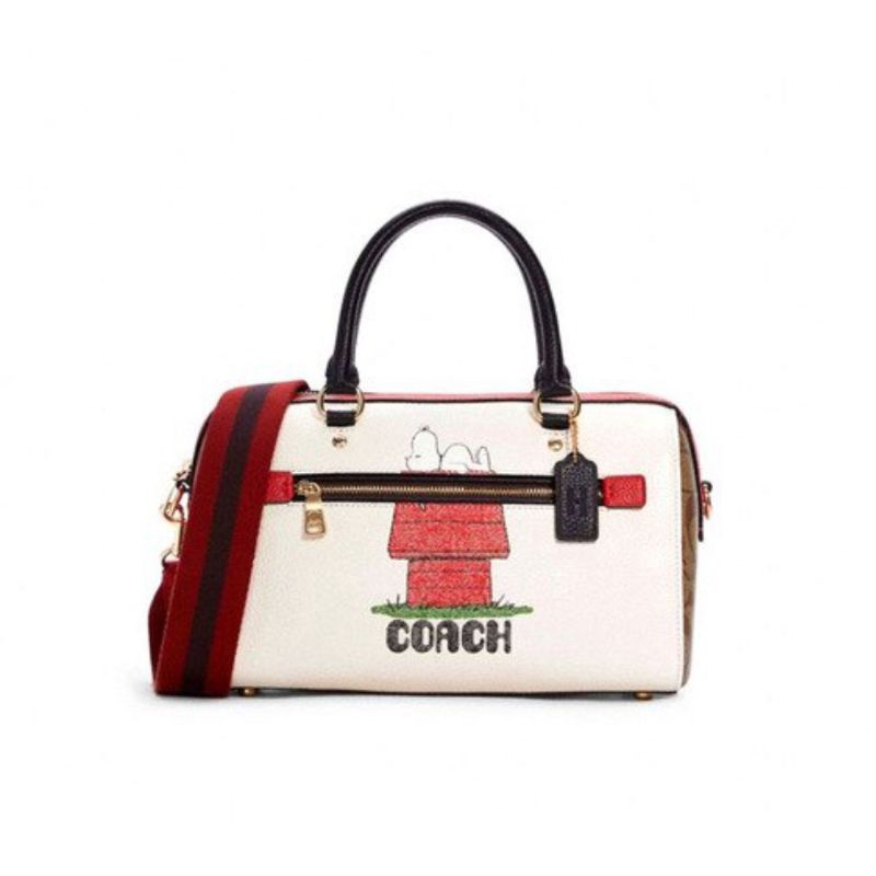 Coach Coach X Peanuts Rowan Satchel With Snoopy (C6164)