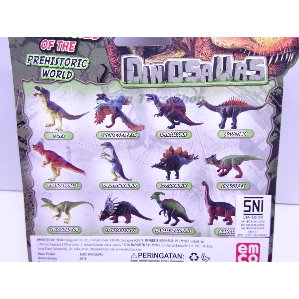 EMCO Dinosaurs Action Figure - Mainan Dinosaurus 3