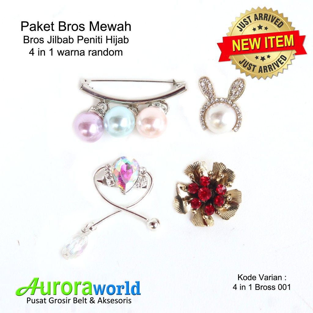 AURORA WORLD PAKET BROS JILBAB PENITI HIJAB MEWAH MODEL TERBARU 1 SET 4