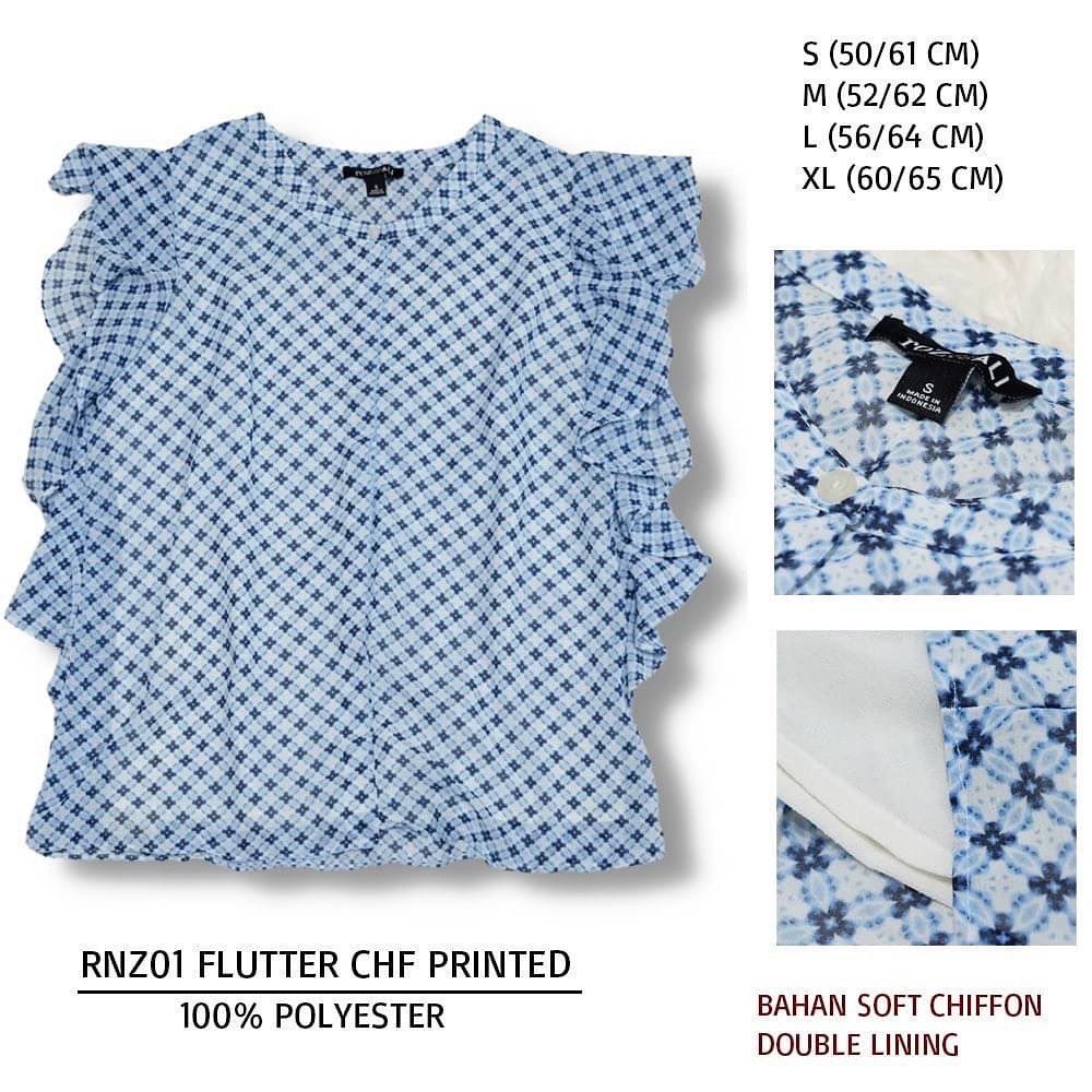 Blouse Wanita Roz&Ali 01 Flutter Chf