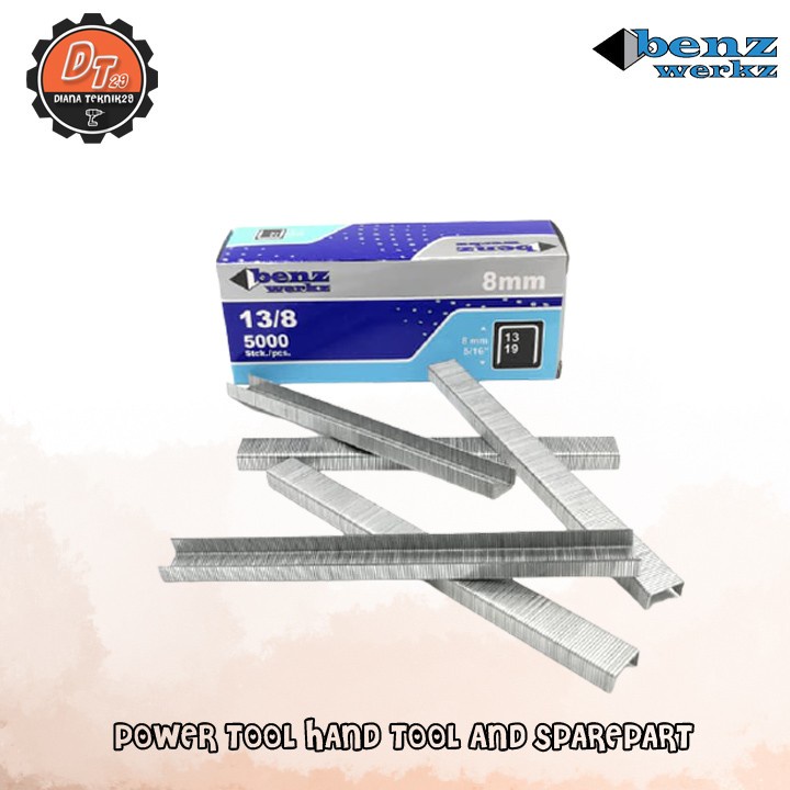 

ISI STAPLES - TEMBAKAN TANGAN - BENZ WERKZ 13/8 - 8mm