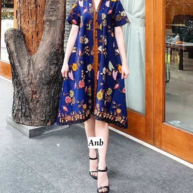Big Sale.. dress batik modern || dress formal •| dress pesta •| dress batik jumbo •| drees jumbo kon