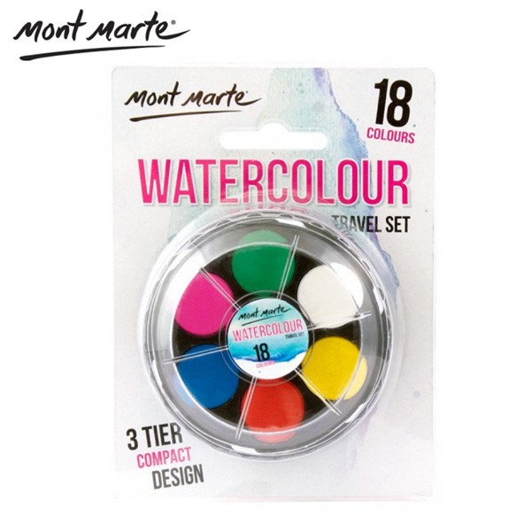 

Mont Marte Watercolour Travel Set 18 Colors