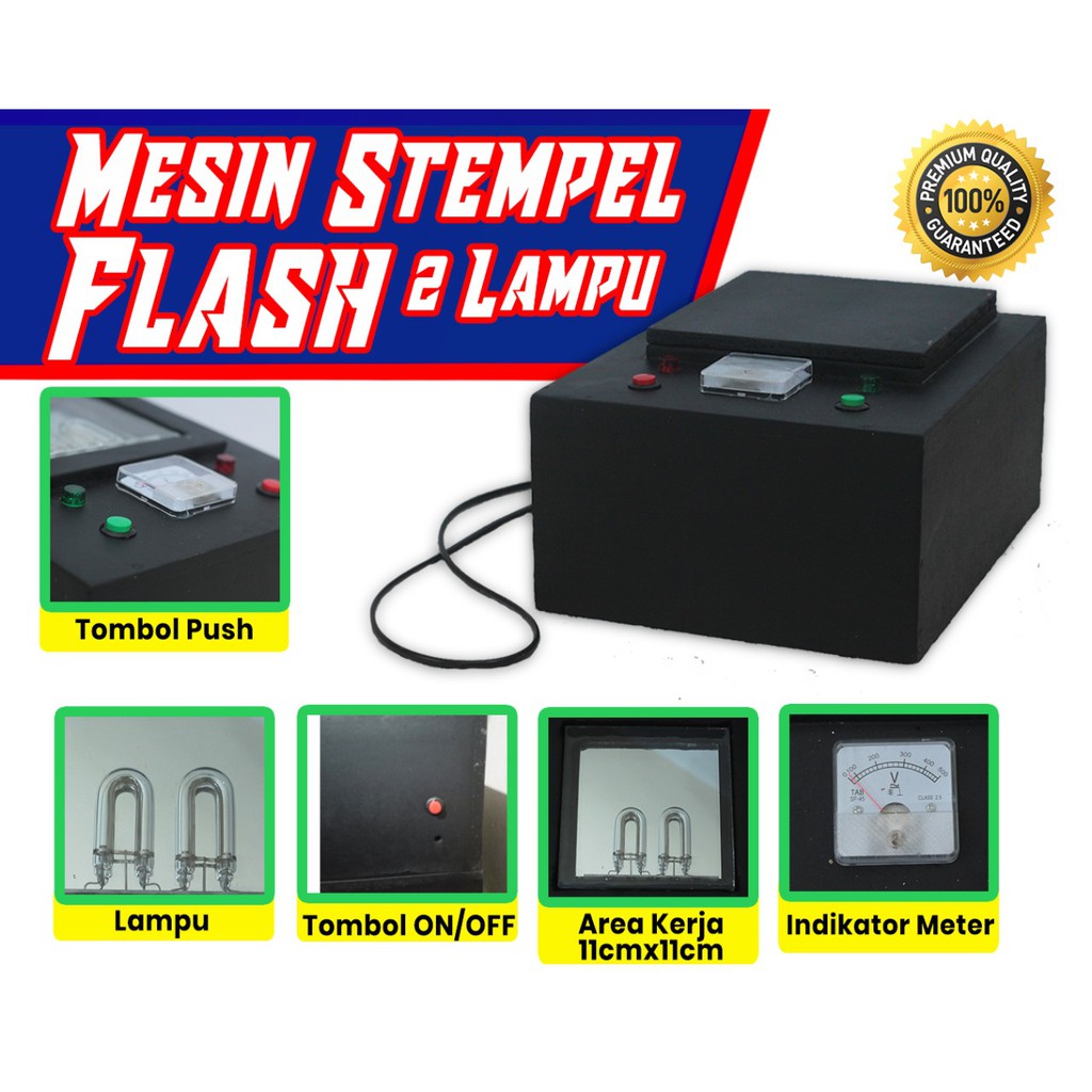 

Mesin Stempel Flash 2 lampu U dan Alat Potong