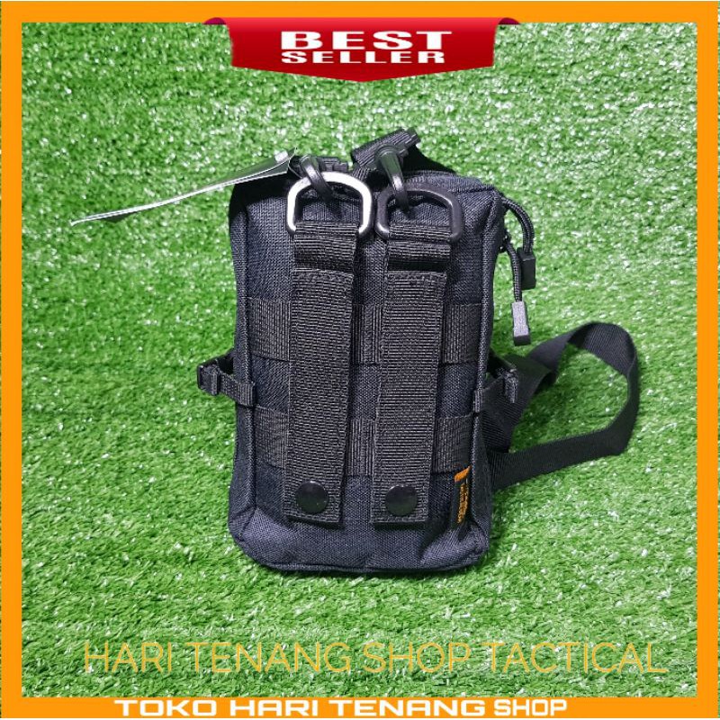 TAS SELEMPANG HP TAS PINGGANG MINI HITAM KODE 231