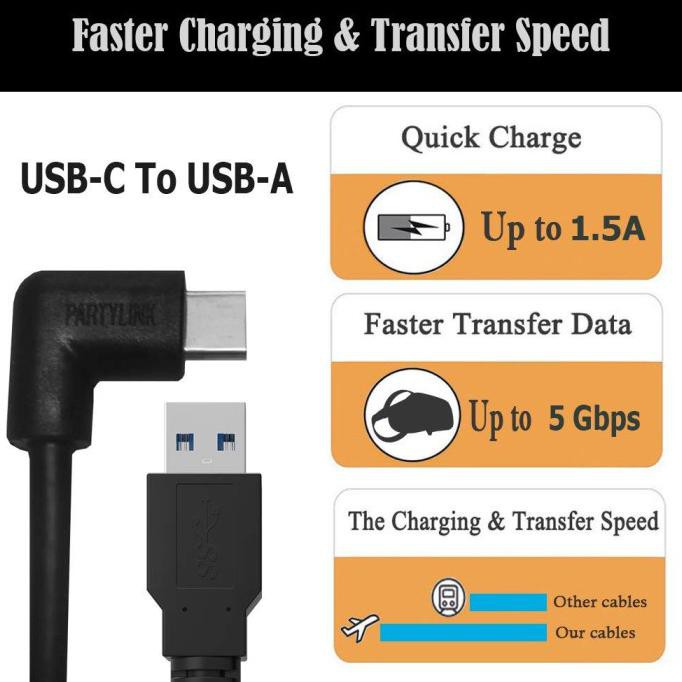 FALSH SALE PartyLink (5m) USB 3.0 C to A Cable for Oculus Quest 1&2 Link