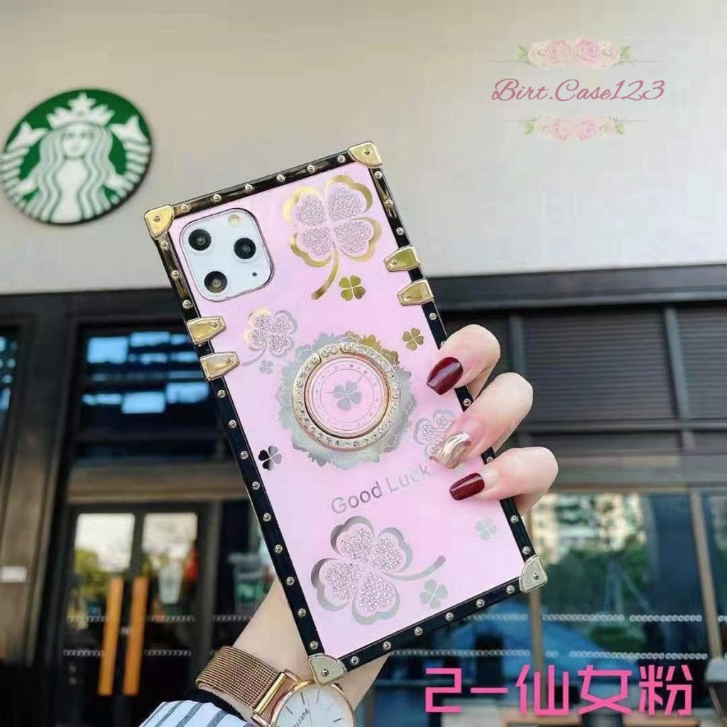 Y006 CASE OLIVIERA SQUARE KOTAK BEAUTY CASE BRAND GOLDEN STAND VIVO Y12s Y20 Y20s Y1S Y91C Y93 Y91 Y95 Y51 2020 BC6240