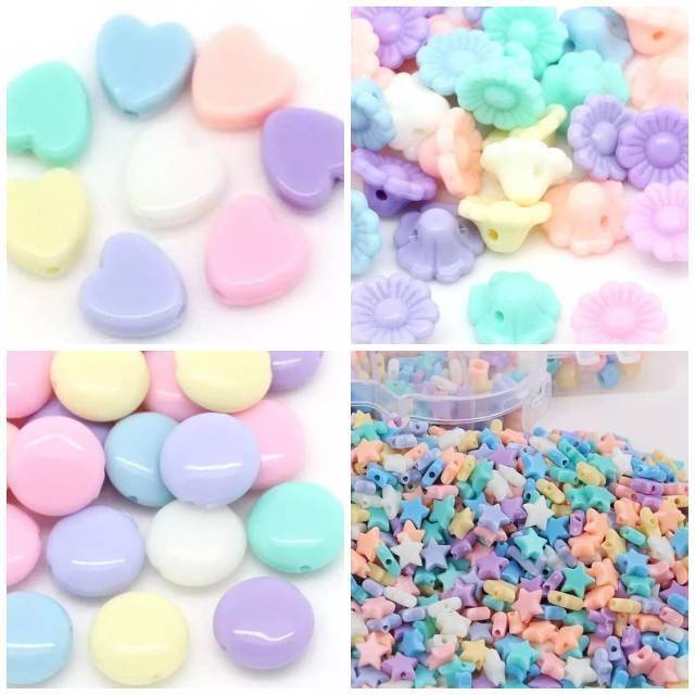 MANIK MOTE PASTEL BERVARIASI IMPORT BERKUALITAS CANTIK 