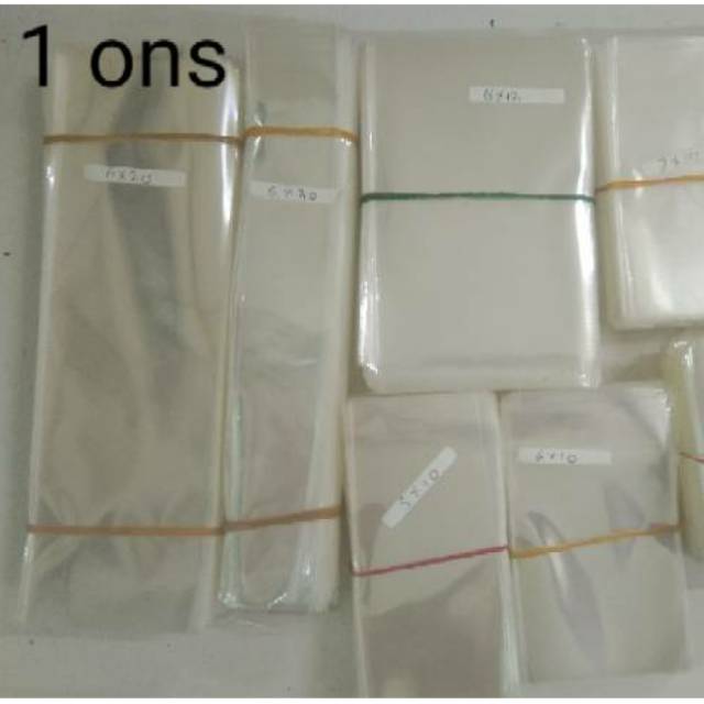 plastik Opp bening/plastik Opp kaca asesoris 100 gram termurah