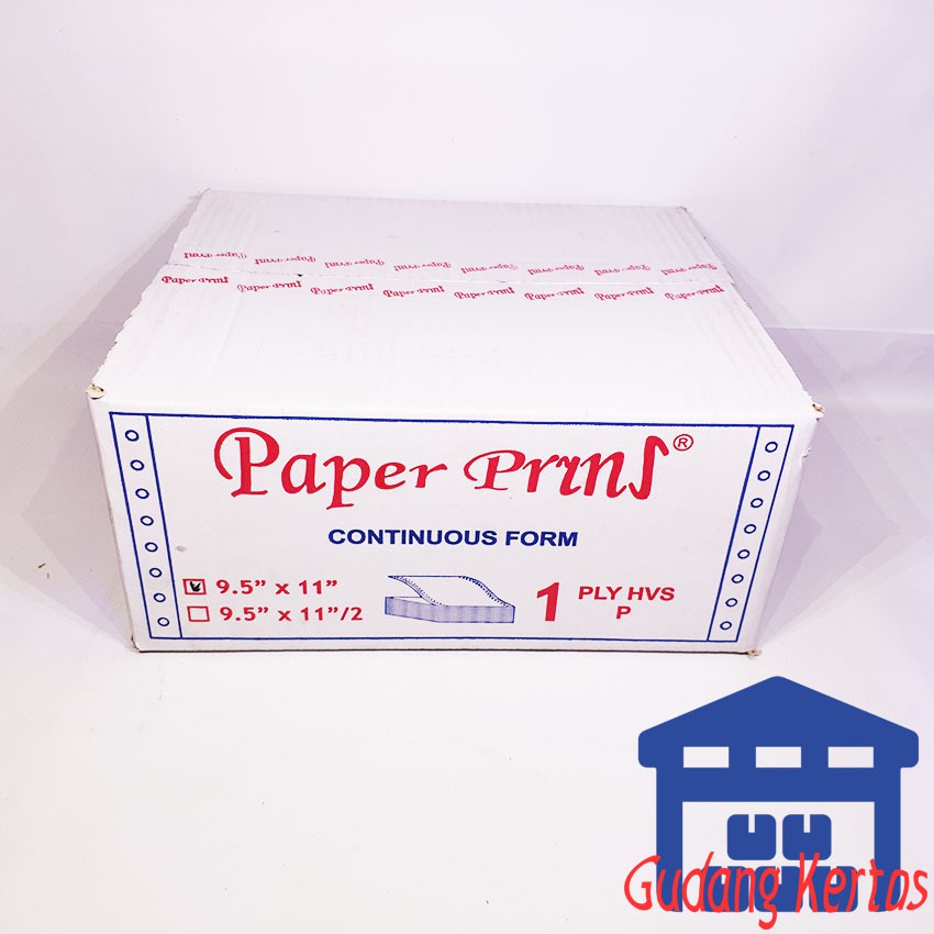 

CONTINUOUS FORM 91/2 X 11 1PLY PAPERPRYNS