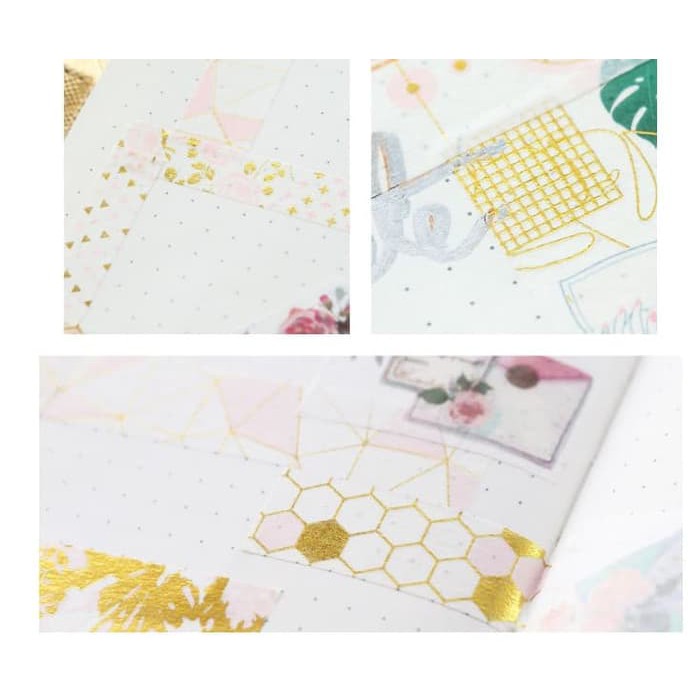 

Premium Stiker Kertas Selotip Foil Washi Dekorasi Scrapbook - APT032