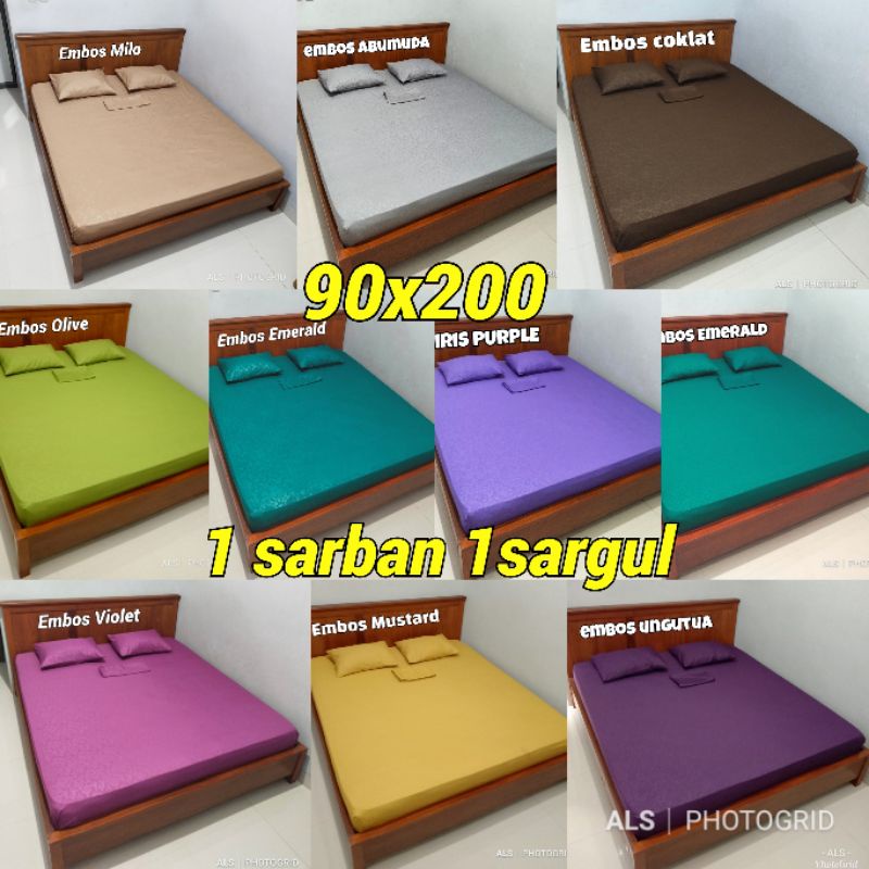 Sprei Embos Polos Sprei Homemade 90x200cm dan 100x200cm