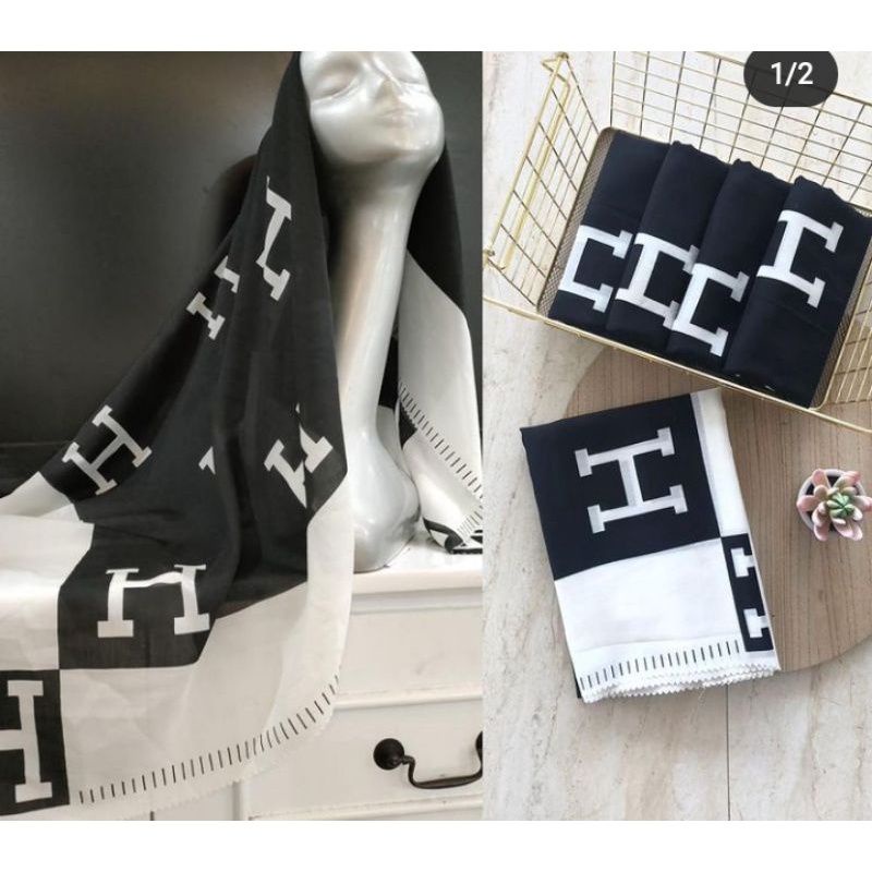 ( COD ) KERUDUNG SEGI EMPAT MOTIF TERBARU PREMIUM LASER CUTTING