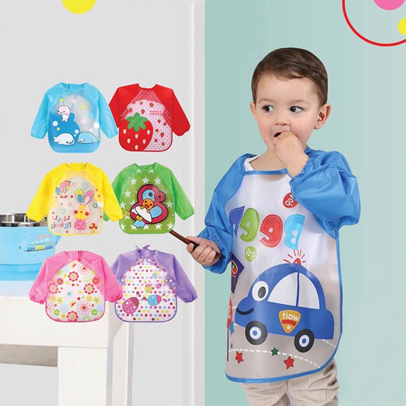 Bib Anak tahan air/Lucu Bib Celemek Anak Anti Basah/Clemek Makan Anak Anti Air/C 303