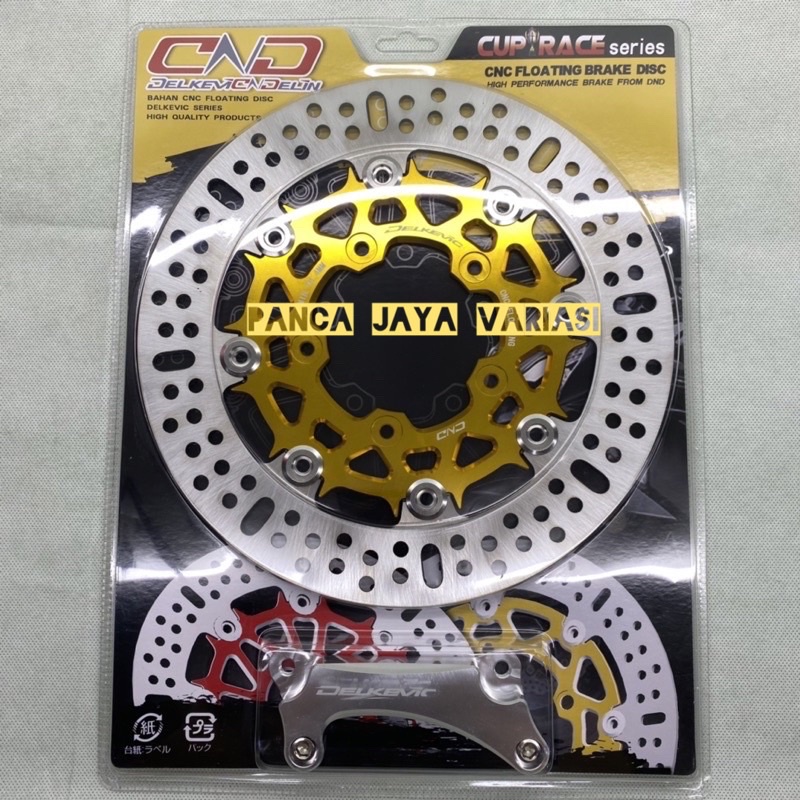 Piringan Cakram Delkevic 260mm Beat/Fi/Scoopy/Vario 125/Vario 150/Vario 160/Vario 150 New 2018-2022/Beat Street/Genio/Beat Karbu/Scoopy New/Beat Deluxe/Beat New 2020-2022/Beat Pop/Genio/Mio/Xeon/Mio Soul/Jupiter Mx Bahan Cnc Floating