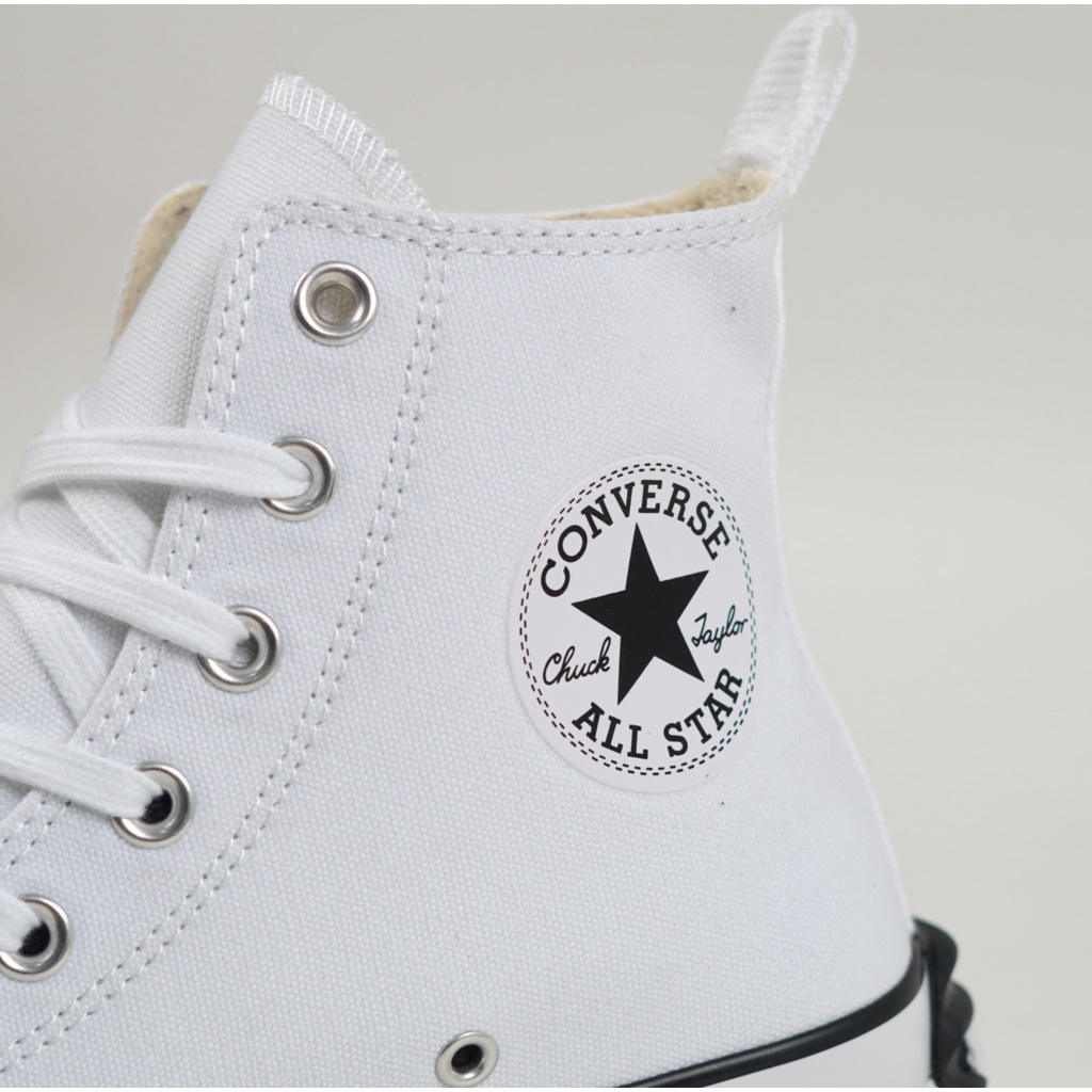 Sepatu Wanita Converse Run Star Hike Hi White Black