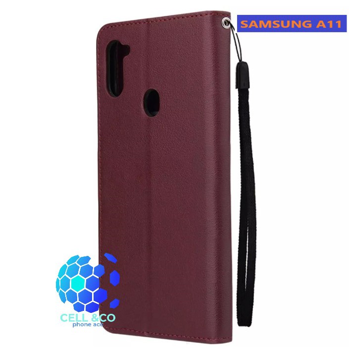 Flip cover SAMSUNG A11 Flip case buka tutup kesing hp casing flip case leather wallet