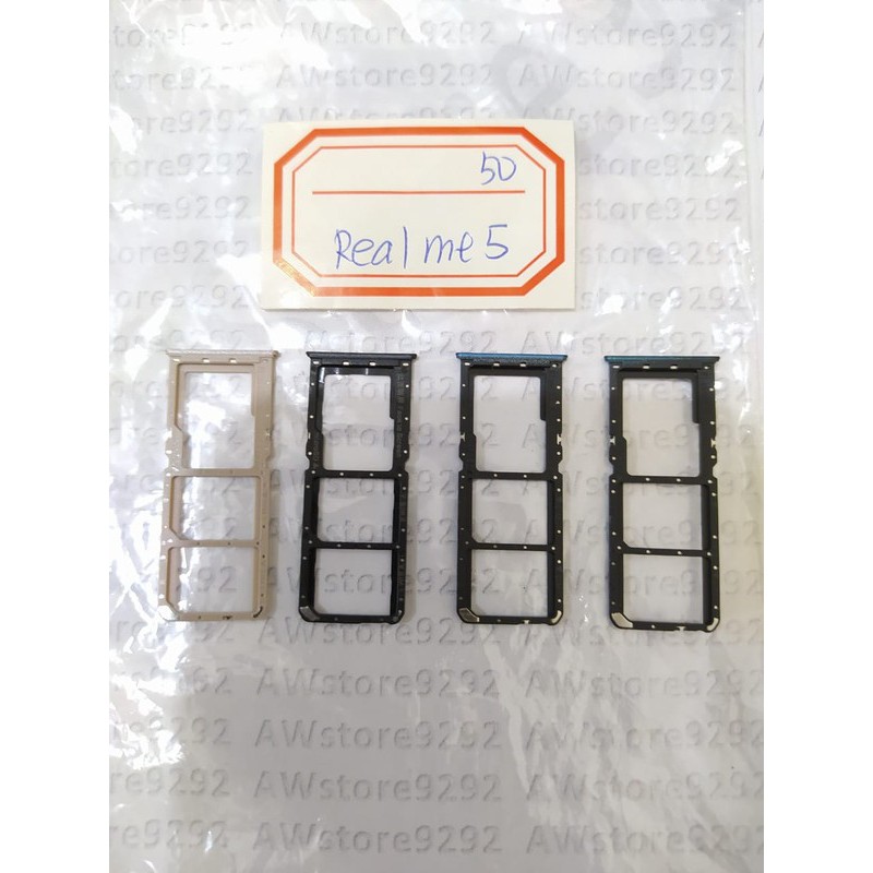 Slot Tempat Kartu Simcard Sim card Lock Simtray Sim Tray Realme 5