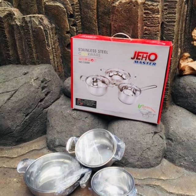 Sauce pan set Stainless/panci/ import/JEHO MASTER