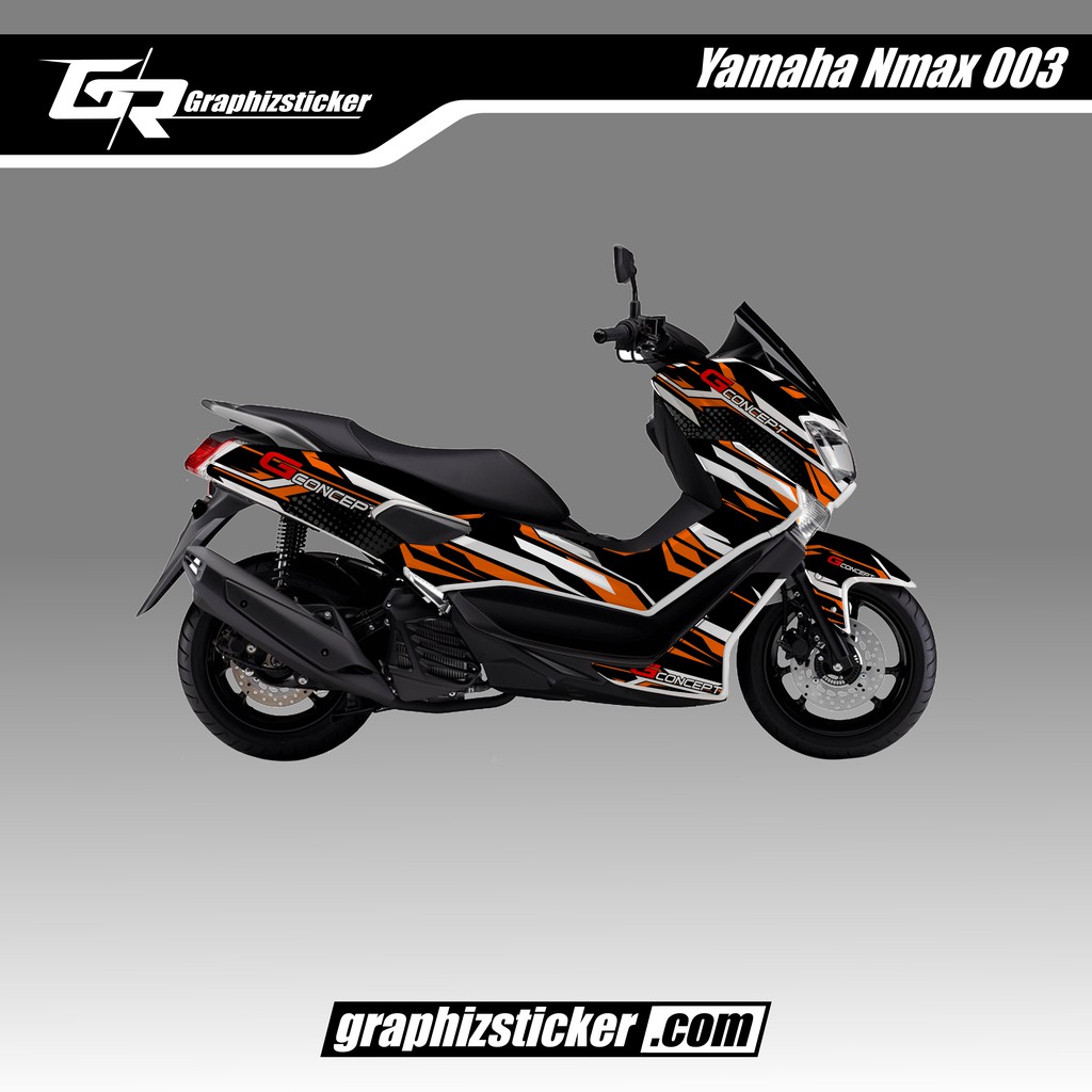DECAL STICKER MOTOR YAMAHA NMAX 2019 DESAIN STRIP KEREN