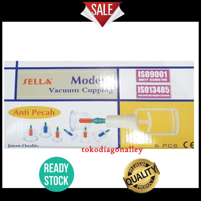 SELLA MODERN VACUUM CUPPING ISI 6 PC ALAT BEKAM KOP ANGIN CUP ALAT KESEHATAN